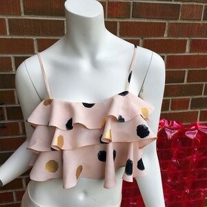 Polka dot crop top